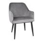 FX071 Lia Velvet Set of 2 Chairs - Grey