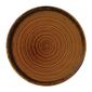 FE386 Harvest Brown Walled Plate 220mm (Pack of 6)
