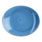 DF775 Oval Plates Cornflower Blue 197 x 160mm