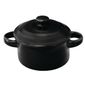 DK820 Mini Round Pots Black 142ml 5oz (Pack of 4)