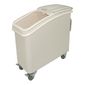GD027 Polypropylene Ingredient Bin with Scoop White 102 Ltr