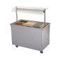 BM30MSG 1270mm Wide Mobile Hot Cupboard With Bain Marie Top And Heated Gantry