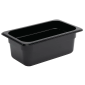 U467 Polycarbonate 1/4 Gastronorm Container 100mm Black