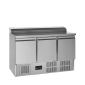 Gastro-Line GSS435 348 Ltr 3 Door Stainless Steel Refrigerated Pizza / Saladette Prep Counter