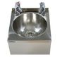 BaSix WS3-TX-BL Stainless Steel Hand Wash Station With AquaTechnix Lever Taps