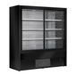Cervinho UA054-100 1000mm Wide Black Multideck Display Fridge With Sliding Doors