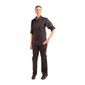 Hartford BB083-3XL Unisex Lightweight Chef Jacket Black 3XL