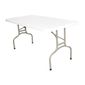 U544 PE Folding Table Rectangular White 5ft