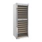G-Series GM628 320 Ltr Upright Single Glass Door Stainless Steel Dual Zone Wine Cooler