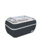 DUPLA 2.2DEHCRAL7016 425 Ltr Black Island Display Chest Freezer With Glass Lid