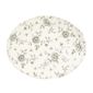Vintage Prints DA668 Rose Chintz Oval Coupe Plates Grey 317mm (Pack of 6)