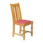 FT483 Manhattan Soft Oak High Back Dining Chair with Red Diamond Padded Seat (Pack of 2)