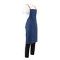 X-Cross B984 Denim Bib Apron Blue with Tan Ties
