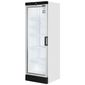 FS1380 L/H 358 Ltr Upright Single Glass Door Left Hand Hinge White Display Fridge