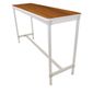 DG131-TE Enviro Indoor Teak Effect Rectangle Poseur Table 1200mm