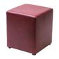FT448 Cube Faux Leather Bar Stool Garnet (Pack of 2)