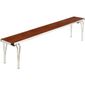 DM942 Contour Stacking Bench Teak Effect 6ft