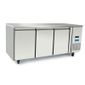 HED497 420 Ltr 3 Door Stainless Steel Refrigerated Prep Counter