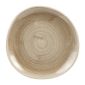 Patina HC802 Antique Organic Round Plates Taupe 210mm (Pack of 12)