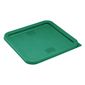 HY414 Polyethylene Square Food Measuring Container Lid Green Medium