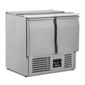 BSP2 240 Ltr 2 Door Stainless Steel Refrigerated Pizza / Saladette Prep Counter