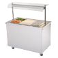 BM30MSG 1270mm Wide Mobile Hot Cupboard With Bain Marie Top & Heated Gantry