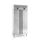 AGN602MIX Upright Single Door Stainless Steel Dual Temperature Fridge Freezer