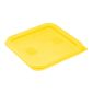 HY419 Polyethylene Square Food Measuring Container Lid Yellow Small