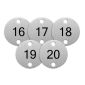 DY773 Table Numbers Silver (16-20)  (Pack of 5)