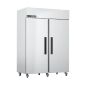 Xtra XR1300L Medium Duty 1300 Ltr Upright Double Door Stainless Steel Freezer