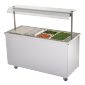 BM40MSG 1600mm Wide Mobile Hot Cupboard With Bain Marie Top & Heated Gantry