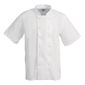 B250-L Boston Unisex Short Sleeve Chefs Jacket White L