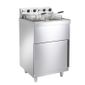 NPDPF9 2 x 9 Ltr Electric Freestanding Twin Tank Fryer (2 x Baskets)