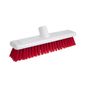 DN830 Hygiene Broom Soft Bristle Red 12"