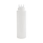 CW726 Clear 3 Nozzle Squeeze Bottle 1 Ltr