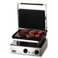 Lynx 400 GG1R Electric Single Contact Panini Grill - Ribbed Top & Flat Bottom
