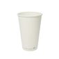 Compostable LV-16 Single Wall Hot Cups White 455ml (Pack of 1000)