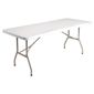 U579  PE Rectangular Folding Table White 6ft (Single)
