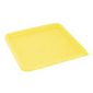 HY421 Polyethylene Square Food Measuring Container Lid Yellow Large