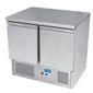 HED499 Medium Duty 300 Ltr 2 Door Stainless Steel Refrigerated Prep Counter