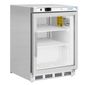 C-Series PC008 129 Ltr Undercounter Single Glass Door Stainless Steel Display Freezer