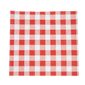 CL657 Greaseproof Paper Sheets Red Gingham 250 x 250mm (Pack of 200)