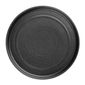 FD908 Cavolo Flat Round Plates Textured Black 180mm (Pack of 6)
