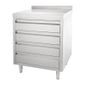 CR988 Stainless Steel 4 Drawer Workstation
