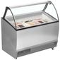 BERMUDA RV10 10 x Napoli Pan Grey Curved Glass Ice Cream Display Freezer