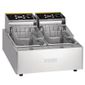 L495 2 x 5 Ltr Electric Countertop Twin Tank Fryer (2 x Baskets)