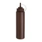 W835 Brown Squeeze Sauce Bottle 35oz