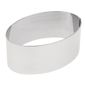 E061 Stainless Steel Oval Mini Gateaux Mould 50 x 30mm
