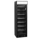 UFSC371GCP 300 Ltr Upright Single Glass Door Black Display Freezer With Canopy