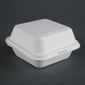 DW247 Bagasse Burger Boxes with Bottom Ridges 153mm (Pack of 500)